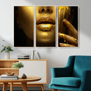 Gold and Women Wall Art Canvas Print by MyGreatCanvas | Canvas Wall Art Prints | Photo Prints & Wall Decor