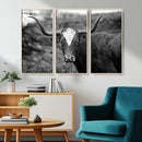 Western Home Wall Art Canvas Print, Framed Texas Longhorn by MyGreatCanvas | Canvas Wall Art Prints | Photo Prints & Wall Decor