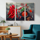 Red Pepper Kitchen and Restaurant Wall Wall Art, Red Pepper by MyGreatCanvas | Canvas Wall Art Prints | Photo Prints & Wall Decor