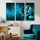 Music and Microphone Wall Art Canvas Print by MyGreatCanvas | Canvas Wall Art Prints | Photo Prints & Wall Decor