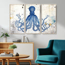 Octopus Canvas Wall Art | Coastal Marine Life Artwork for by MyGreatCanvas | Canvas Wall Art Prints | Photo Prints & Wall Decor