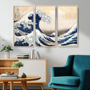 Wall Art Kanagawa Canvas Artwork Abstract Print