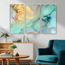 Green Marble Fluid Effect Wall Art Abstract Canvas Wall Art by MyGreatCanvas | Canvas Wall Art Prints | Photo Prints & Wall Decor