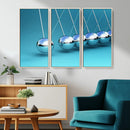Wall Art Newton's Cradle Canvas Print, Framed Newton Cradle