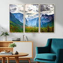 Yosemite Park Half Dome 3 Panel Canvas Print | Large Giclée by MyGreatCanvas | Canvas Wall Art Prints | Photo Prints & Wall Decor