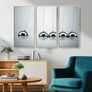 Newton's Cradle Wall Art Canvas Print, Framed Newton Cradle