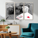 Poker Game Cards Wall Art Canvas, Multi Panel Wall Art by MyGreatCanvas | Canvas Wall Art Prints | Photo Prints & Wall Decor