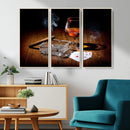 Whiskey Cigar Wall Art Canvas Print Kitchen Wall