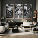 American Football Wall Art Canvas Print Framed Stadium Sport