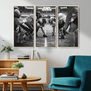 American Football Wall Art Canvas Print Framed Stadium Sport