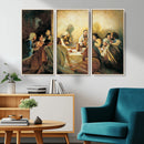 Last Supper Wall Art Canvas Print, Framed Jesus Painting Art