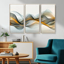 Abstract Wave Canvas Wall Art – Fluid Contemporary Elegance
