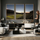 Oregon Ducks Football Team Print - Eugene Autzen Stadium