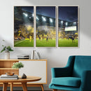 Columbus Crew Stadium Match Triple Canvas Wall Art - Dynamic