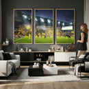 Columbus Crew Stadium Match Triple Canvas Wall Art - Dynamic