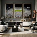 Beaver Stadium Night Game Triple Canvas Wall Art - Penn