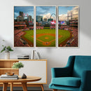St. Louis Cardinals Baseball Team Print - Busch Stadium Wall by MyGreatCanvas | Canvas Wall Art Prints | Photo Prints & Wall Decor