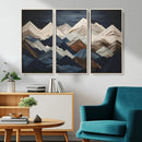 Rustic Mountain Landscape Wall Art Canvas Print – Framed 3D