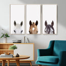 Horse Prints Set, Set of 3 Horse Wall Art, Horses Portraits, by MyGreatCanvas | Canvas Wall Art Prints | Photo Prints & Wall Decor