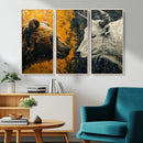 Bear and Bull Wall Art Canvas Print – Abstract Animal by MyGreatCanvas | Canvas Wall Art Prints | Photo Prints & Wall Decor