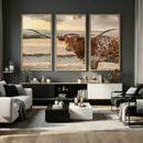 Texas Longhorn Wall Art Canvas Print, Rustic Ranch Decor, by MyGreatCanvas | Canvas Wall Art Prints | Photo Prints & Wall Decor