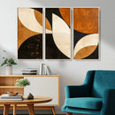Geometric Abstract Wall Art Canvas Print, Mid Century Modern