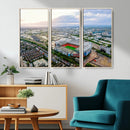 Old Trafford Manchester United Stadium Wall Art Canvas Print