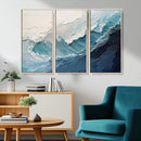 Ocean Wave Canvas Wall Art Print – Coastal Living Room Large