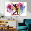 Colorful Golfer Swing Wall Art Canvas Print - Ready to Hang, by MyGreatCanvas | Canvas Wall Art Prints | Photo Prints & Wall Decor