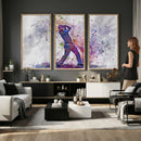 Watercolor Golf Swing Wall Art Canvas Print | Vibrant
