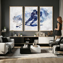 Hockey Player Wall Art Canvas Print - Sports-Inspired