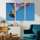 Carl Fredricksen, Up Movie Wall Art, Balloons Wall Art, Air