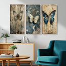 Butterfly Wall Art Trio | Vintage Butterfly Canvas Print | by MyGreatCanvas | Canvas Wall Art Prints | Photo Prints & Wall Decor