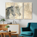 Abstract Horse Canvas Print | Modern Farmhouse Wall Art |