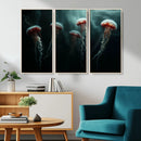 Abstract Jellyfish Wall Art Canvas Print