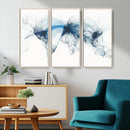 Flight Route Map Wall Art Canvas Print, Abstract Air Traffic