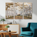 Forest Grove Wall Art | Serene Pathway Canvas Print | Ready