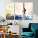 Watercolor Jesus Walking on Water Canvas Print, Christian by MyGreatCanvas | Canvas Wall Art Prints | Photo Prints & Wall Decor