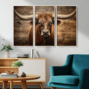 Longhorn Bull Wall Art | Canvas Print | Ready to Hang | by MyGreatCanvas | Canvas Wall Art Prints | Photo Prints & Wall Decor