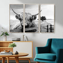 Scottish Highland Cow Wall Art | Rustic Farmhouse Décor |