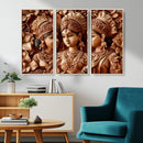 Indian Woman Statue Wall Art Canvas Print