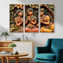 Indian Woman Statue Wall Art Canvas Print