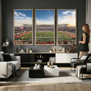 Framed Houston Cougars Football Team Print - Houston TDECU