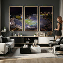 Duke University Blue Devils Football Print Canvas - Durham