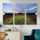 Michigan Stadium Wall Art Canvas Print, Vibrant Game Day by MyGreatCanvas | Canvas Wall Art Prints | Photo Prints & Wall Decor