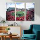 Cincinnati Bearcats Football Team Print - Nippert Stadium Wall Art Canvas Print