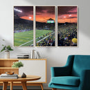 Eugene Autzen Stadium Canvas Wall Art Print – Sunset Over