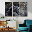 Large Abstract Horse Wall Art Canvas Print | Farmhouse Wall