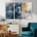 Abstract Blue Horse Wall Art Print Canvas | Horse Wall Art by MyGreatCanvas | Canvas Wall Art Prints | Photo Prints & Wall Decor
