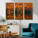 Fall Foliage Wall Art - Autumn Reflection Canvas Print,